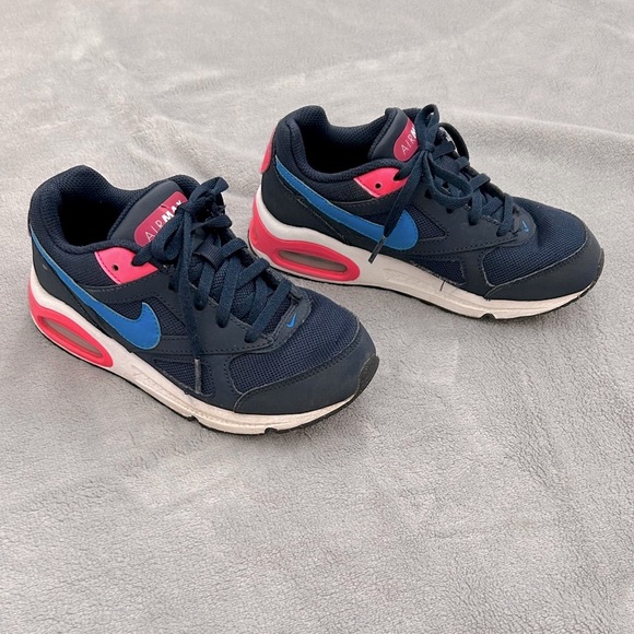 Nike AirMax Navy Pink Shoes 1Y - Picture 1 of 10